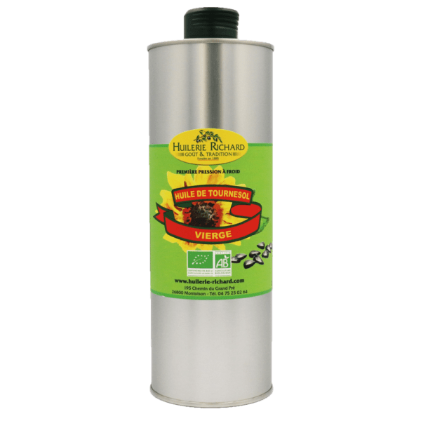 Huile vierge de tournesol bio