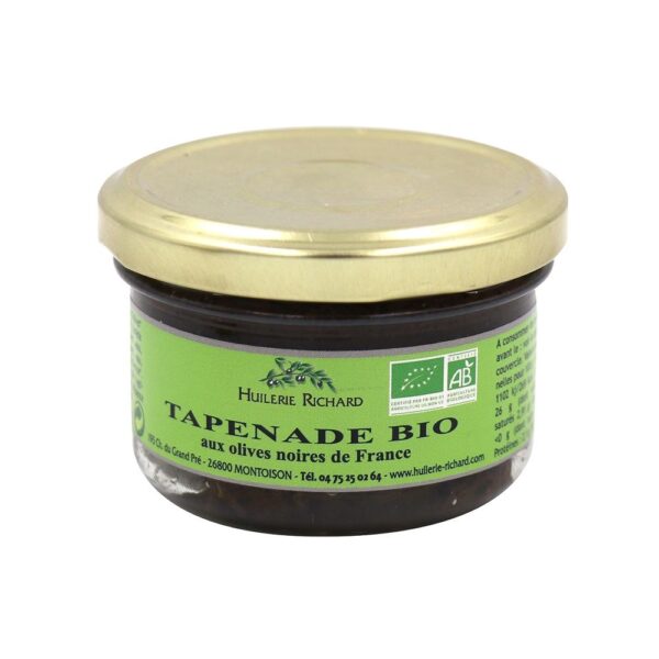 Tapenade bio aux olives noires