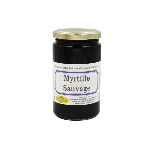 Confiture de myrtilles sauvage