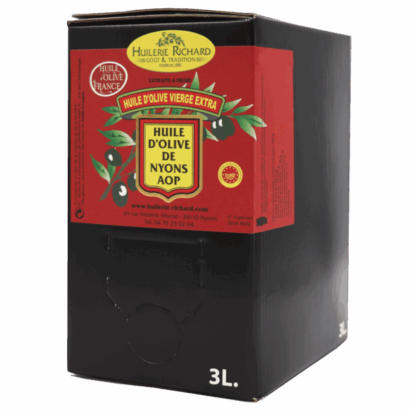 BIB 3 L - Huile d'olive vierge extra de Nyons AOP