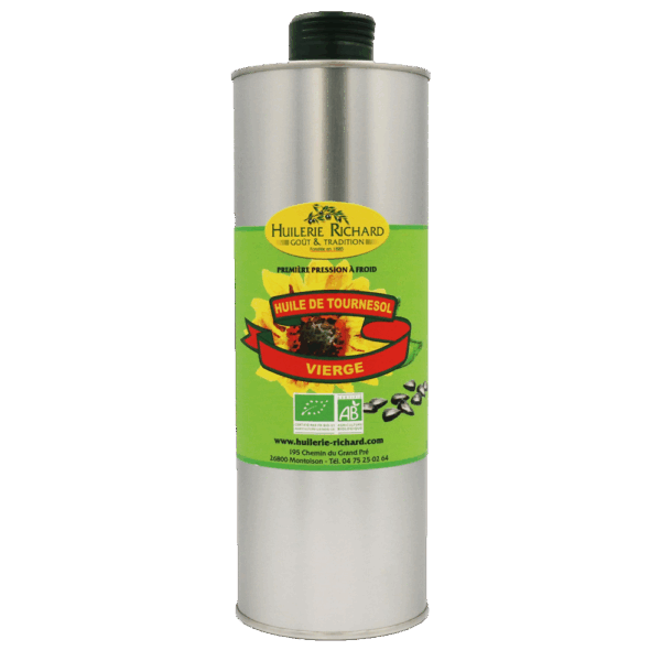 Huile vierge de tournesol bio