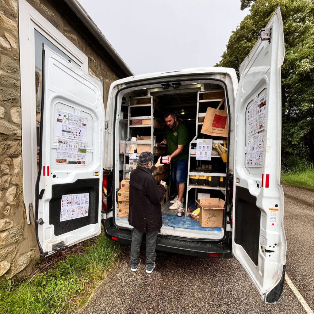 épicerie fine à domicile, colporteurs