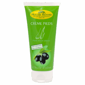 Crème pour les pieds à l'huile d'olive