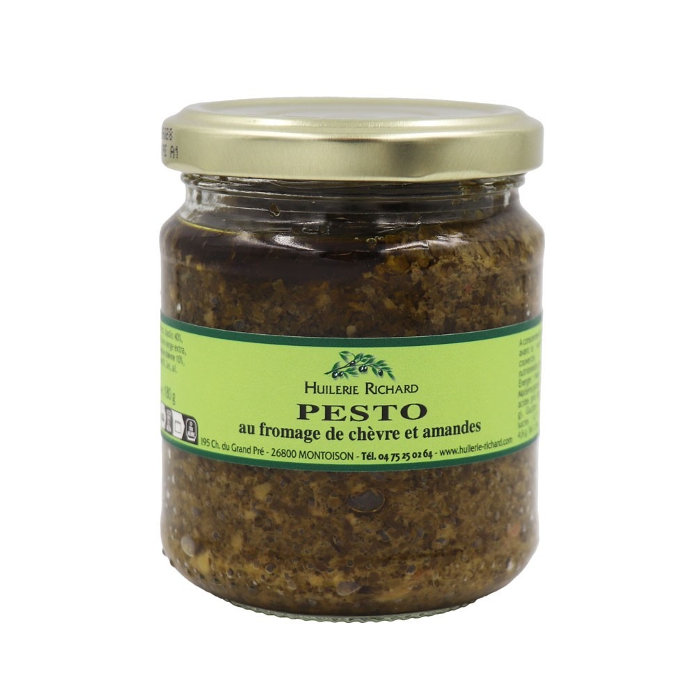 Pesto au fromage de chèvre et amandes