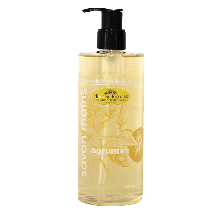 Savon de Marseille liquide pour les mains agrumes
