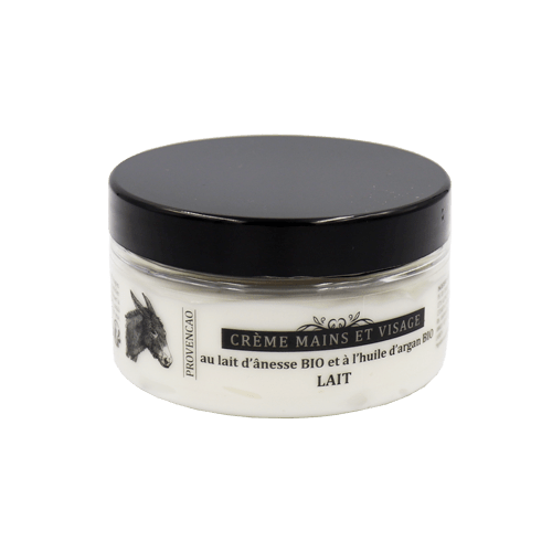 Crème mains et visage au lait d'ânesse et huile d'argan