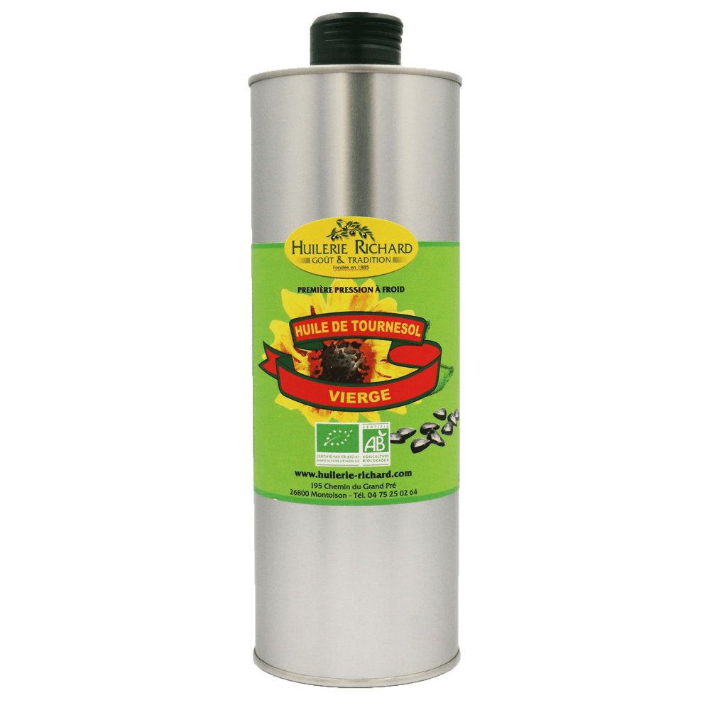 Huile vierge de tournesol bio