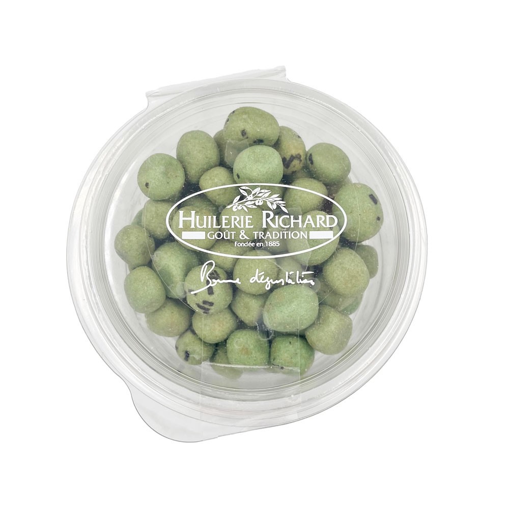 Cacahuètes enrobées goût wasabi