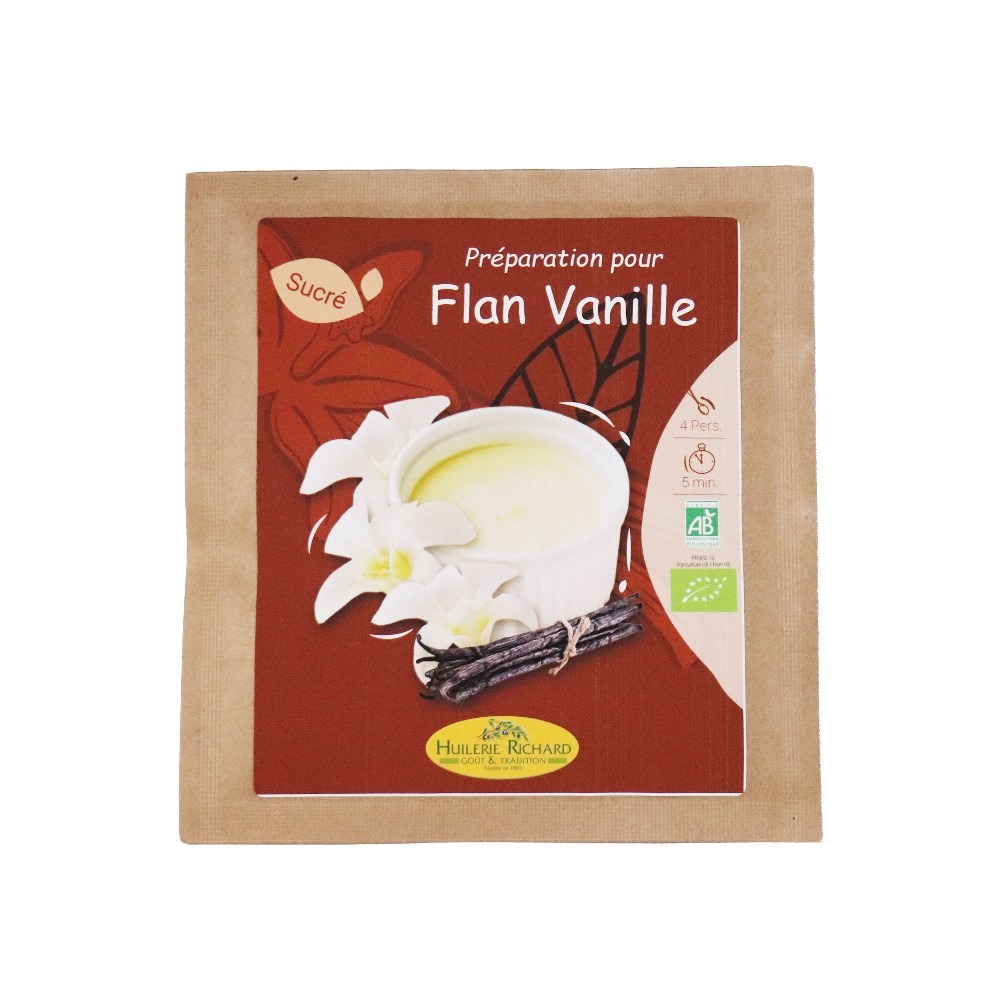 Kit préparation pour flan à la vanille