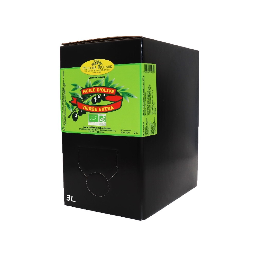 BIB 3 L - Huile d'olive vierge extra bio