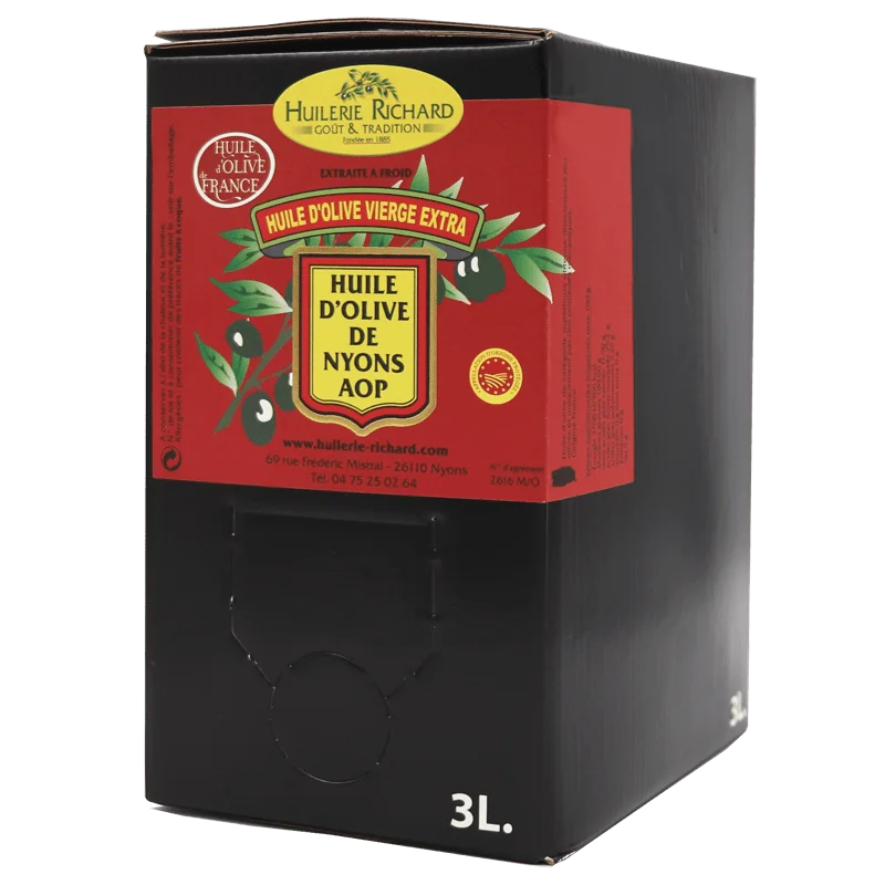 BIB 3 L - Huile d'olive vierge extra de Nyons AOP