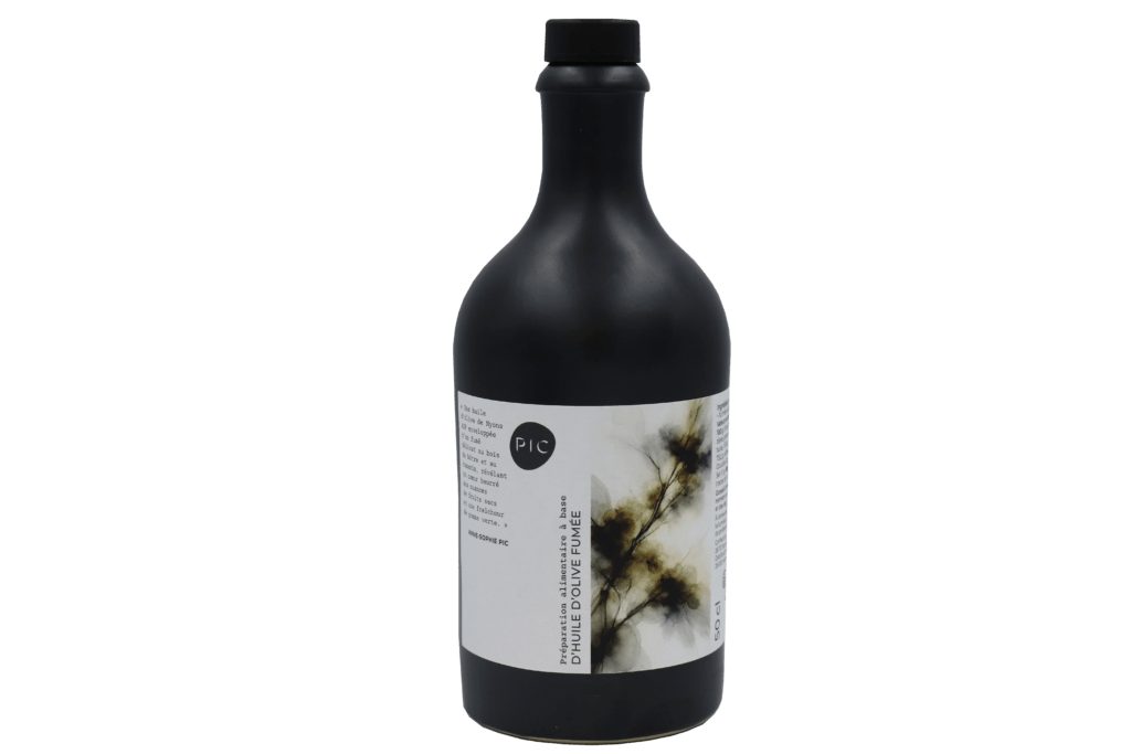 Préparation à base d'huile d'olive fumée