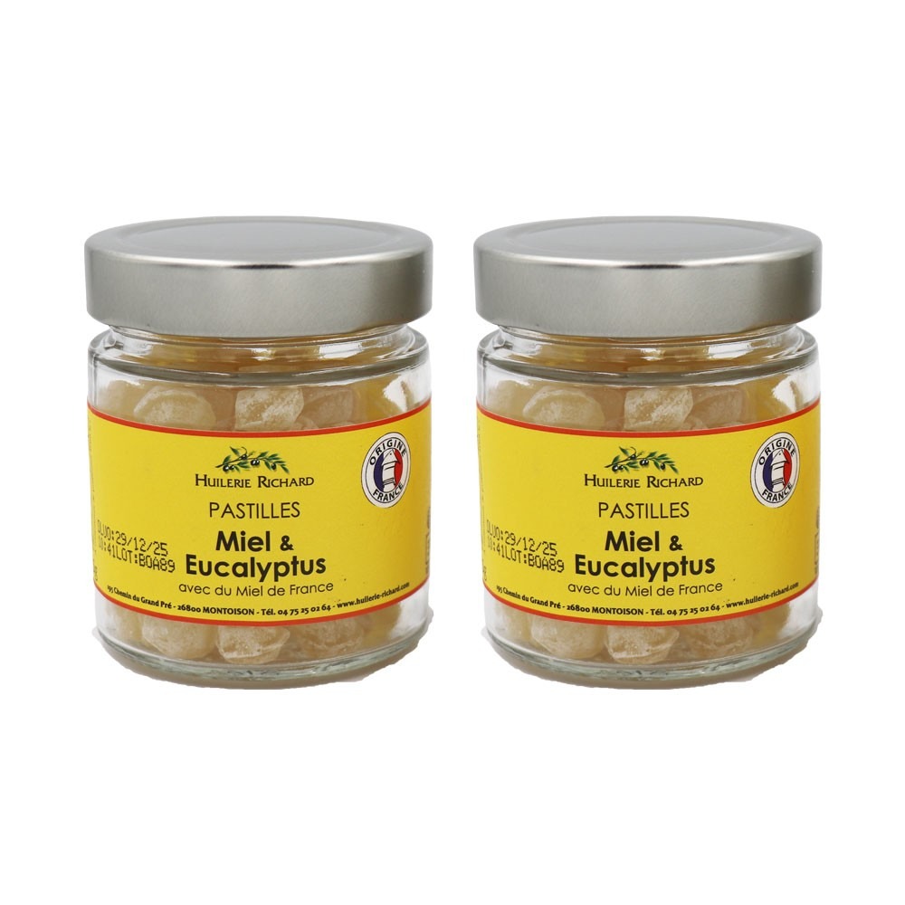 Pastilles miel et eucalyptus