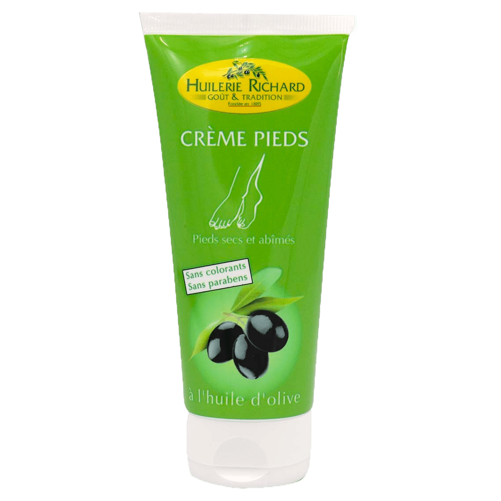 Crème pour les pieds à l'huile d'olive