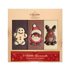 Tablettes 3 chocolats de Noël