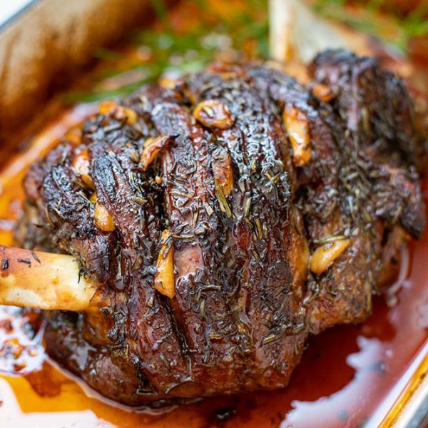 agneau confit à l’huile d’olive et au miel