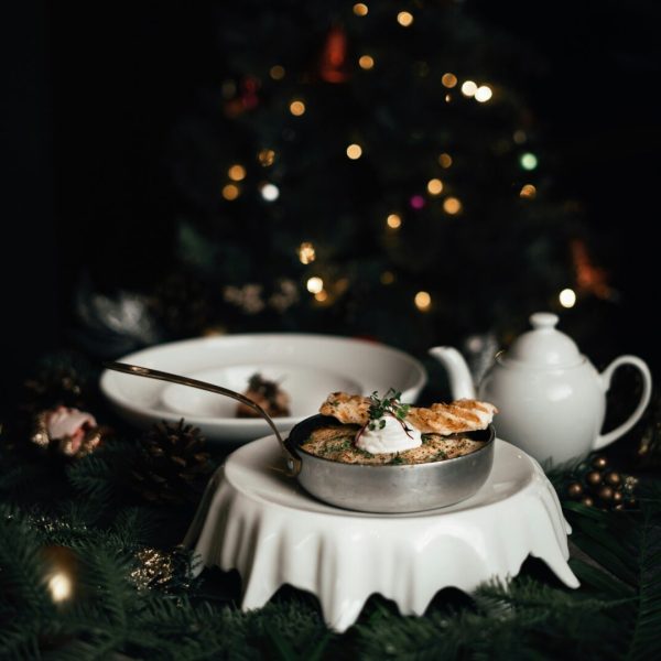 gratin de saint jacques et poisson blanc