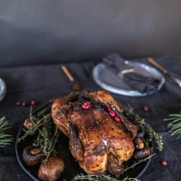 poulet roti au citron romarin et huile olive